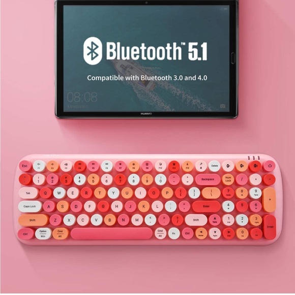 Wireless Bluetooth Retro Typewriter Keyboard - Picture 3 of 6